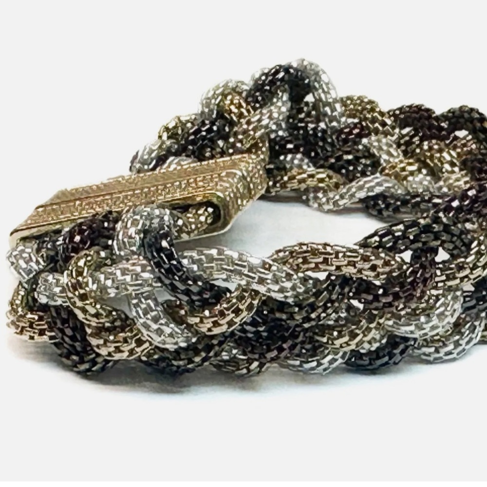 Vintage Braided Multi Metal Bracelet